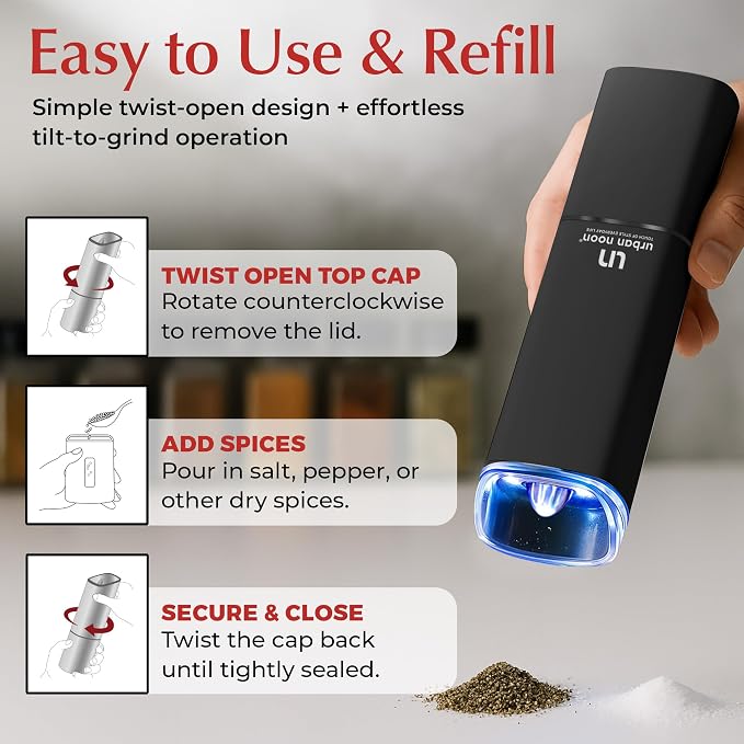 Automatic Salt and Pepper Grinder Set - Image 2