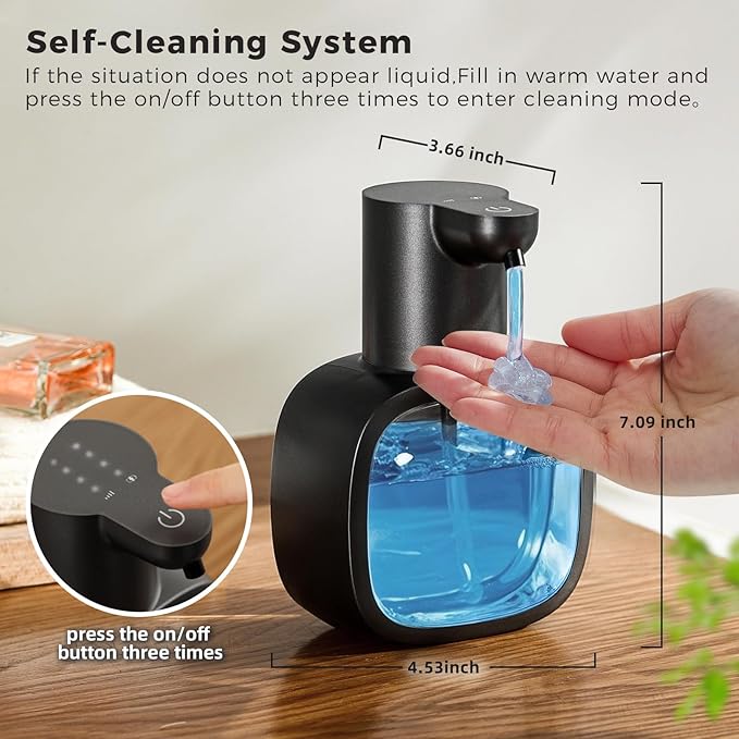 Automatic Liquid Soap Dispenser, 17oz/500ml Touchless Rechargeable - Image 2