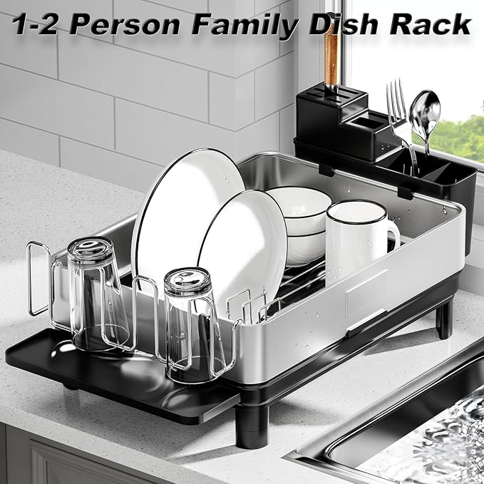 Ewaiira Dish Drying Rack, 304 Stainless Steel Dish Racks - Image 2
