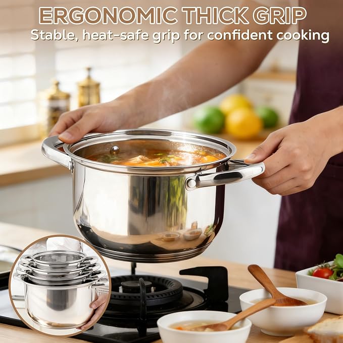 Stainless Steel Cookware Set - Image 6
