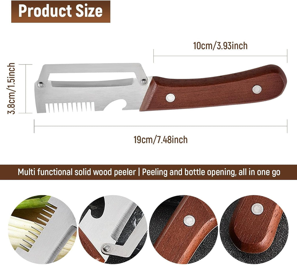 2Pcs Vegetable Peeler for Kitchen – 2026 New 3 in 1 Multifunctional