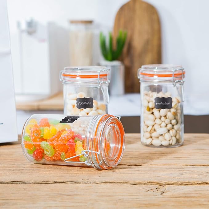 Glass Jars With Airtight Lids, 16 oz Glass Jars With Leak Proof Rubber Gasket - Image 6