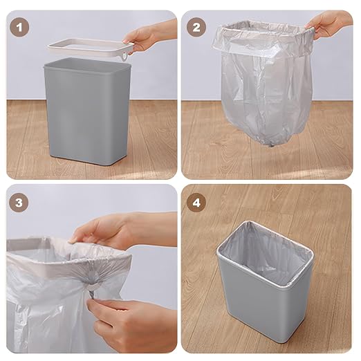 Yatmung 2 Pack - 2.5 Gallon Motion Sensor Bathroom Trash Can - Slim Smart Trash - Image 4