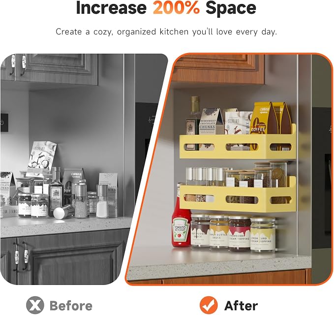 Sevenblue 4 Pack Strong Magnetic Spice Rack - Image 3
