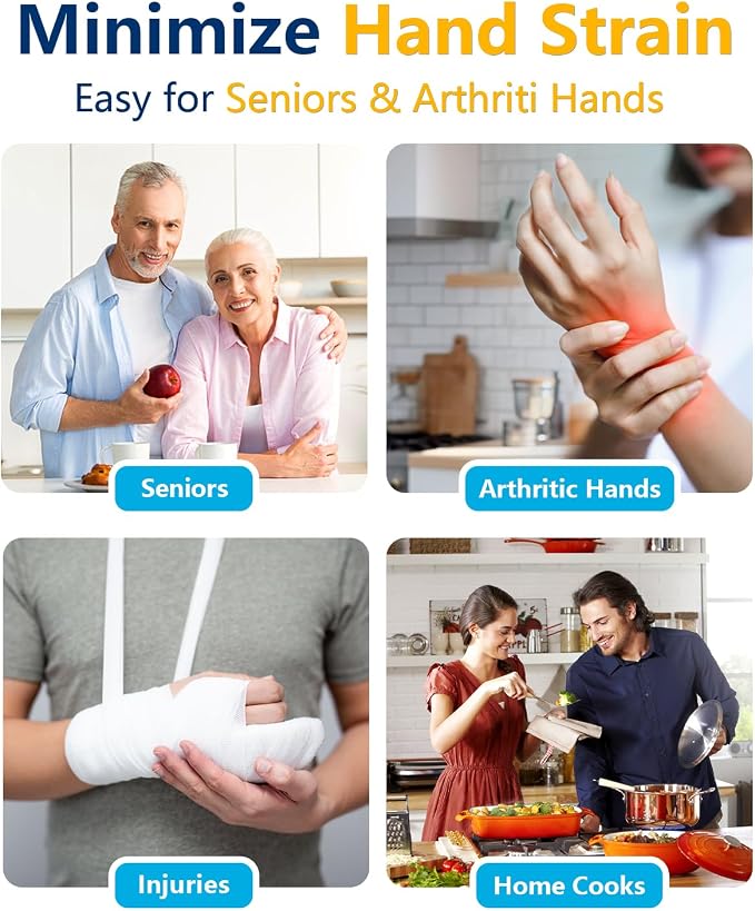 Electric Can Opener for Seniors Arthritis: Battery Operated, Hands free - Image 8