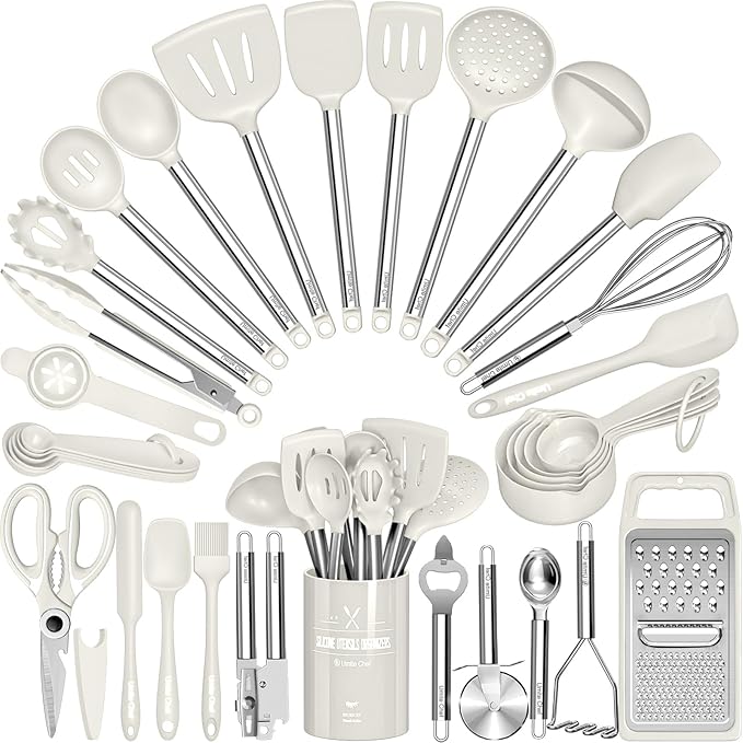 Kitchen Utensils Set-Umite Chef 34 Pcs Silicone Cooking Utensils Set by UmiteChef