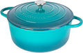 Cast Iron Dutch Oven with Lid – Non-Stick Ovenproof Enamelled Casserole Pot – by Nuovva