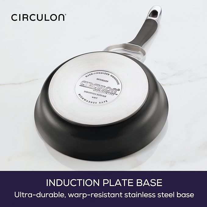 Circulon Symmetry Hard Anodized Nonstick Induction Frying Pan, 8.5-Inch Fry Pan - Image 5