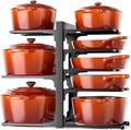 MUDEELA Pots and Pans Organizer Rack under Cabinet 8-Tiers Adjustable Heavy by MUDEELA