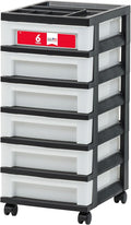 IRIS USA Craft Plastic Organizers and Storage, Rolling Storage Cart by IRISUSA