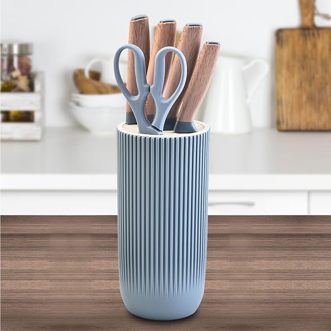 Kitchen Knife Set, Retrosohoo 6-Pieces Blue Sharp Knife Set - Image 4