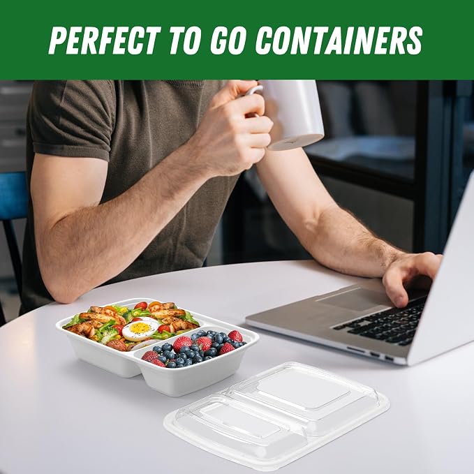 Dealusy 50 Pack 28 oz Meal Prep Containers Reusable - Image 7