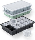Silicone Ice Cube Tray 3 Pack by Vethwal