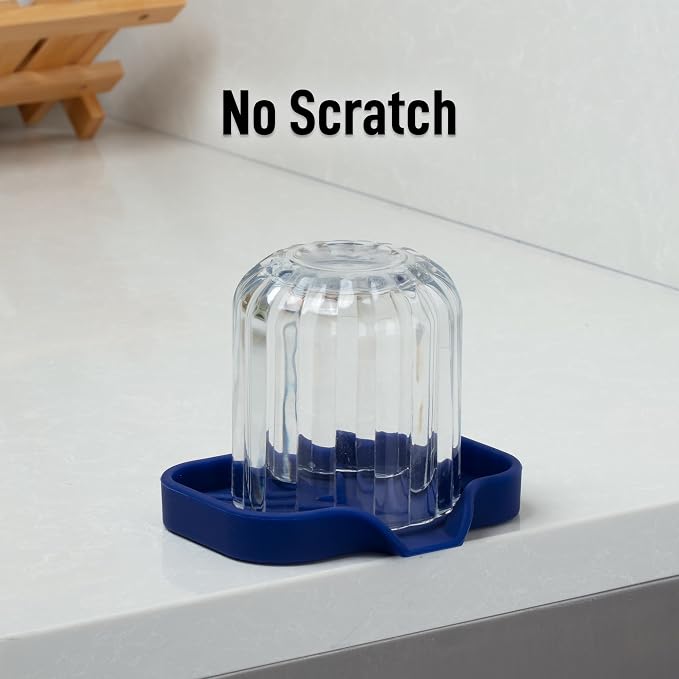 Zulay Kitchen Small Silicone Sponge Holder – Space-Saving Sink Organizer Tray - Image 7