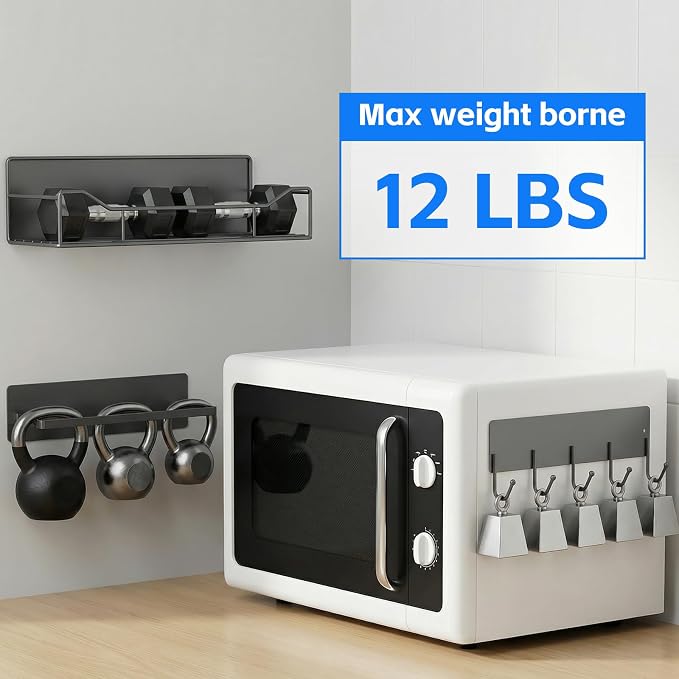 Magnetic Spice Rack for Refrigerator, 5 Pack Magnetic Fridge Organizer Shelves - Image 5