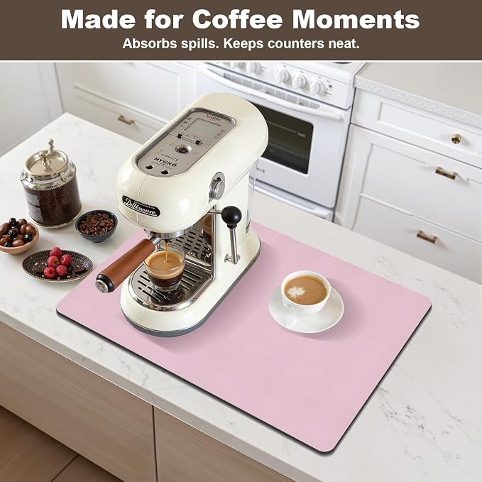 Coffee Mat, Absorbent Dish Drying Mat - Image 2