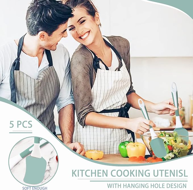 Silicone Kitchen Cooking Utensils Set Heat Resistant, Silicone Cooking Utensils - Image 4