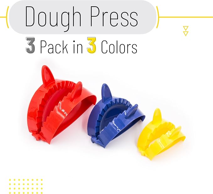 BTaT- Dough Press Set, 3 Pack, Pastry and Turnover Press, Hand Pie Maker - Image 3