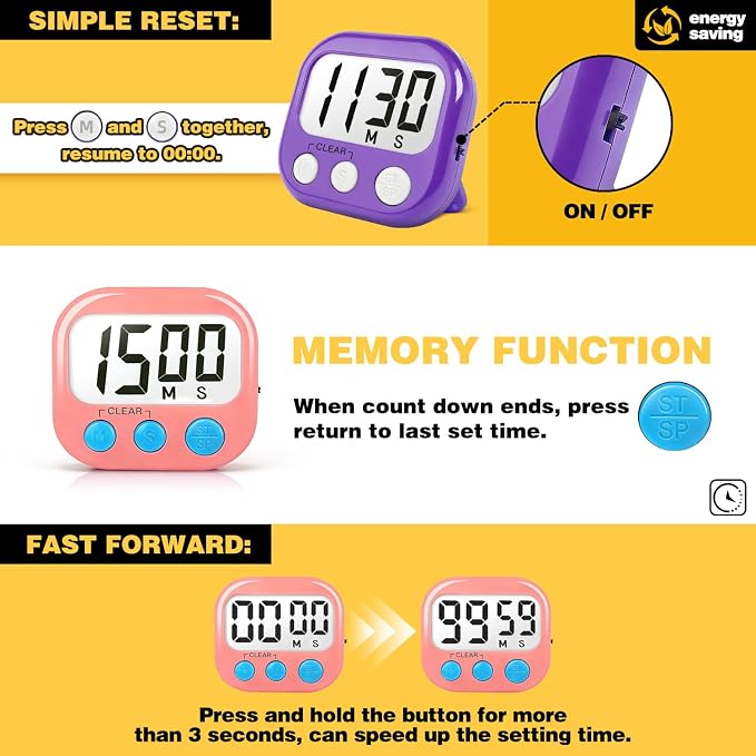 Classroom Timers for Teachers Kids Large Magnetic Digital Timer Teacher - Image 5