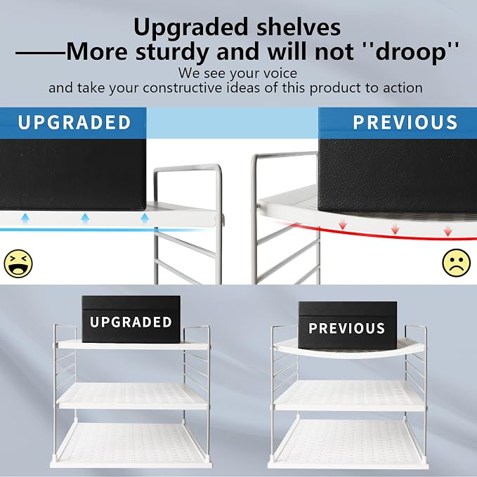 2 PACK Cabinet Organizer for Foil and Plastic Wrap- Divided Compartment Holder - Image 6