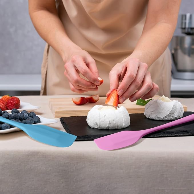 Irenare 24 Pcs Silicone Spatulas 11 Inch Large Rubber Spatulas Heat Resistant - Image 6