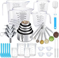 Measuring Cups and Spoons Set 35 Pcs, 11 Stainless Steel Nesting Measuring by ATPWONZ