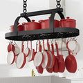 KES 48 Inch Large Hanging Pot Rack, Heavy Duty Oval Pot and Pan Hanging Rack by KES