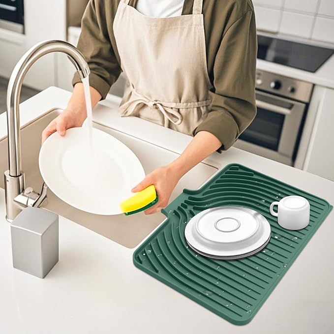 Dish Drying Mat for Kitchen Counter, - Image 6