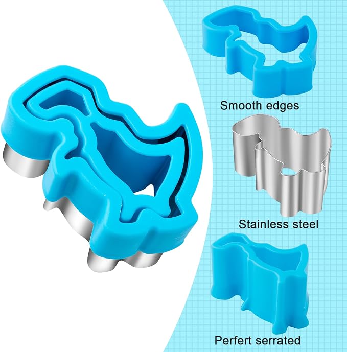 Sandwich Cutter for Kids Lunch 48 Pcs, Nifogo Sandwich Maker, Cookie Cutters - Image 3