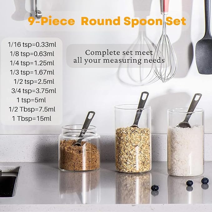 28 Pcs Stainless Steel Measuring Spoons Set - Image 3