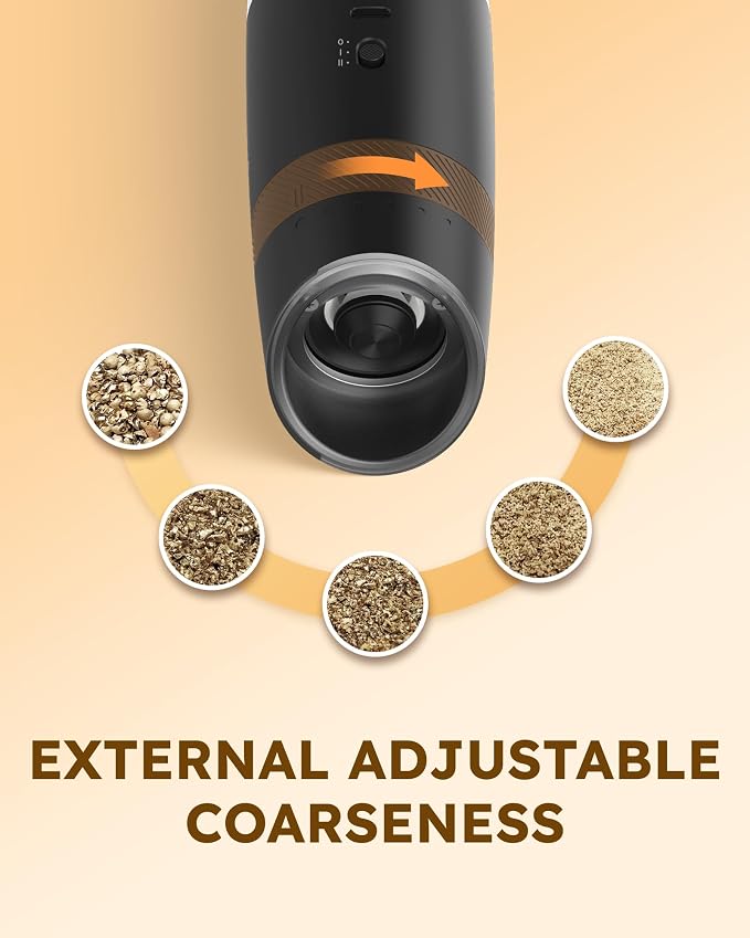 Sangcon 2-Speed Gravity Electric Salt and Pepper Grinder Set RECHARGEABLE - Image 4