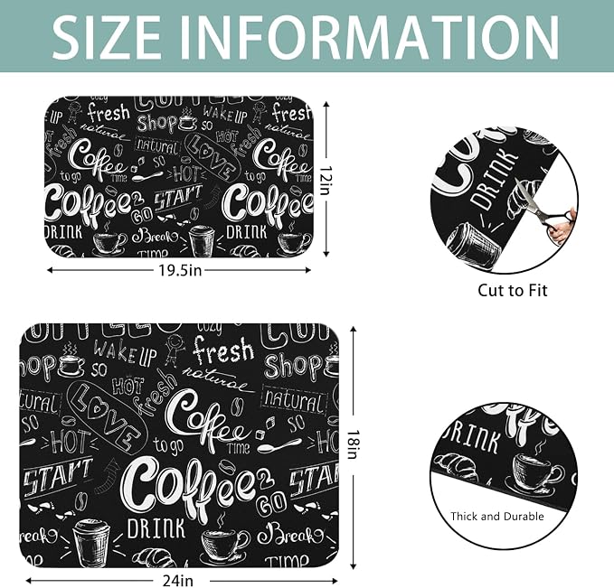 Dish Drying Mat for Kitchen Counter 2 Pack - Image 5
