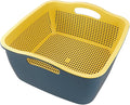Double-layer Draining Basket Plastic Fruits & Vegetable Washing Basket by LNQ+LUNIQI