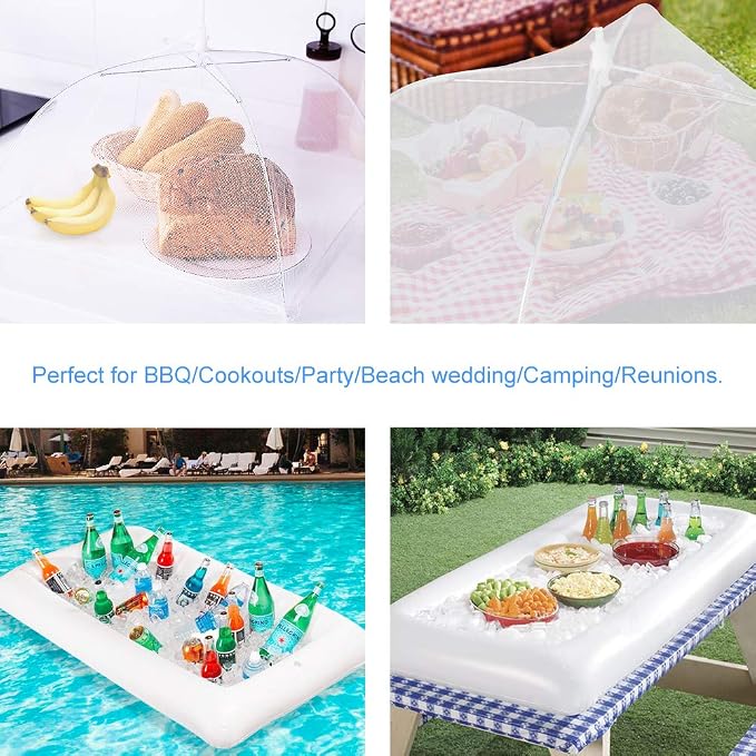 1PCS Inflatable Serving Bars and 3PCS Mesh Food Umbrella Covers Tent - Image 6