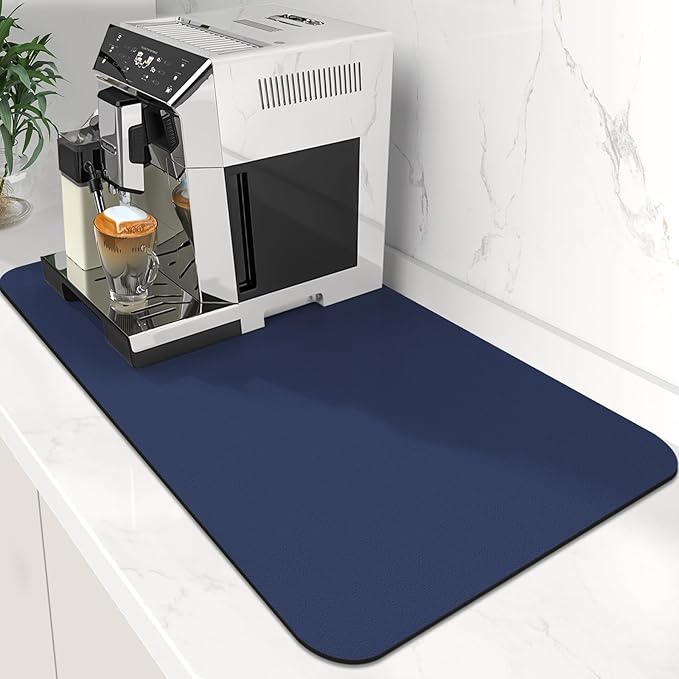 WISELIFE Coffee Mat Super Absorbent Dish Drying Mat Coffee Bar Accessories by WiseLife