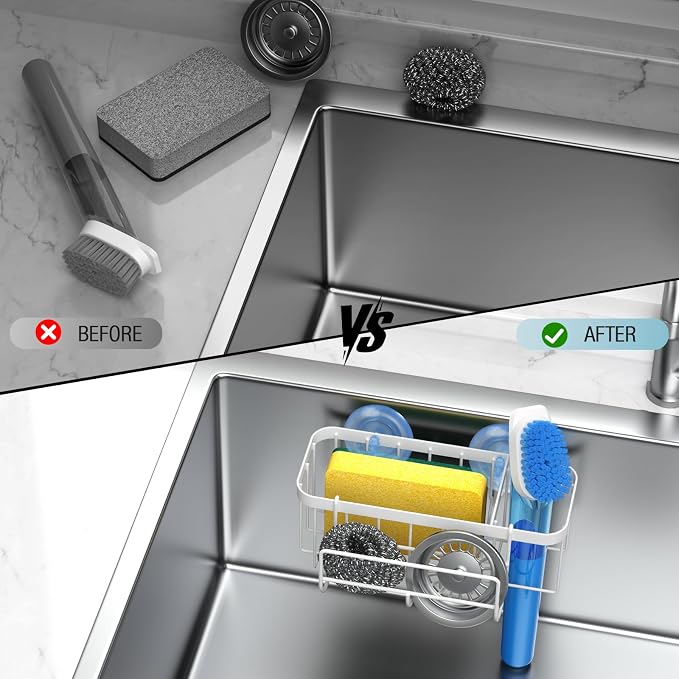 3-in-1 Kitchen Sink Caddy Organizer - Image 9