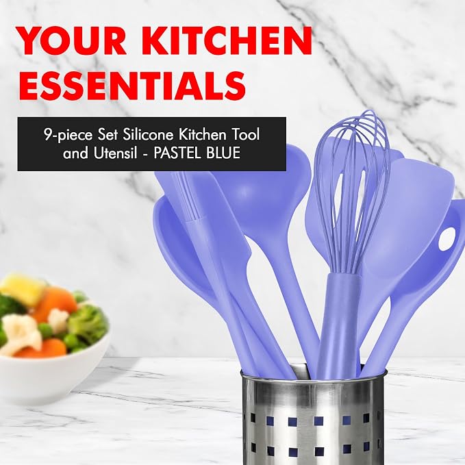 Chef Craft - Premium Silicone Kitchen Tools and Utensils Set, Non-Scratch - Image 2