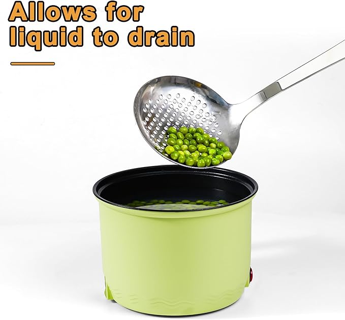 FJNATINH Stainless Steel Wok Spatula, Skimmer Ladle Tool Set, Mirror Polished - Image 8