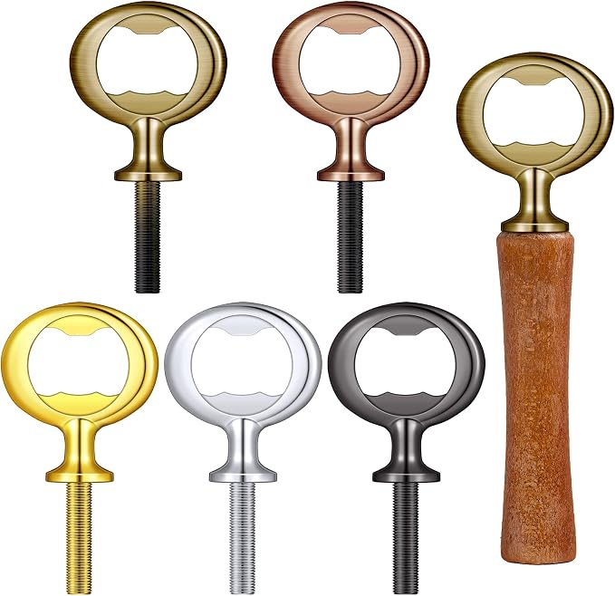 Patelai 5 Pieces Metal Bottle Opener Kit Blank Stainless Steel Bottle Opener by Patelai