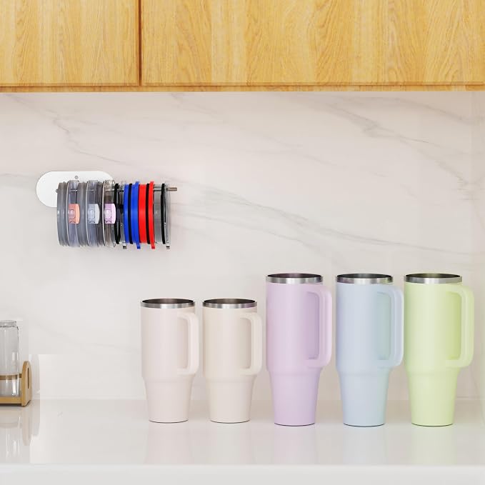2 Pack Tumbler Lid Organizer, Space Saving Cup Lid Organizer - Image 7