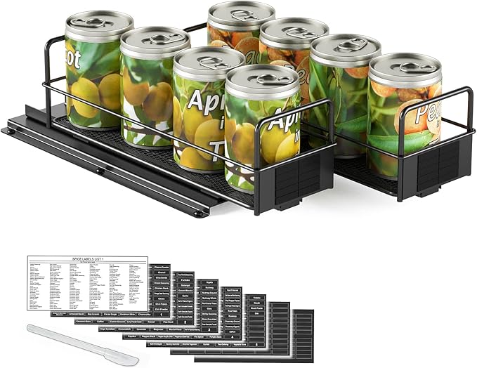 SpaceAid Pull Out Spice Rack Organizer by SpaceAid