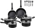 BECIGAR Black Ceramic Pots and Pans Set, Nonstick Pan Pots and Pans Set Non by BecigarCookware