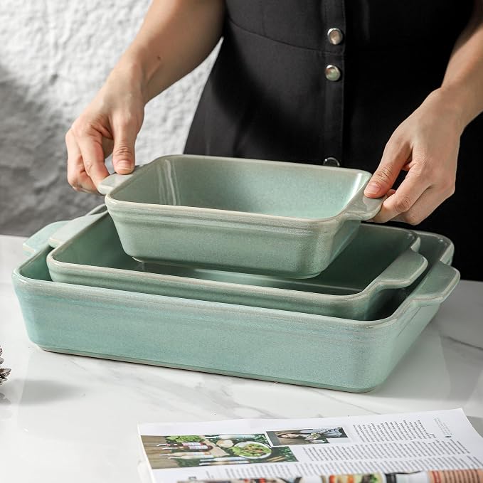 HVH 9x13 Baking Dish Set, Large Casserole Dishes - Image 7