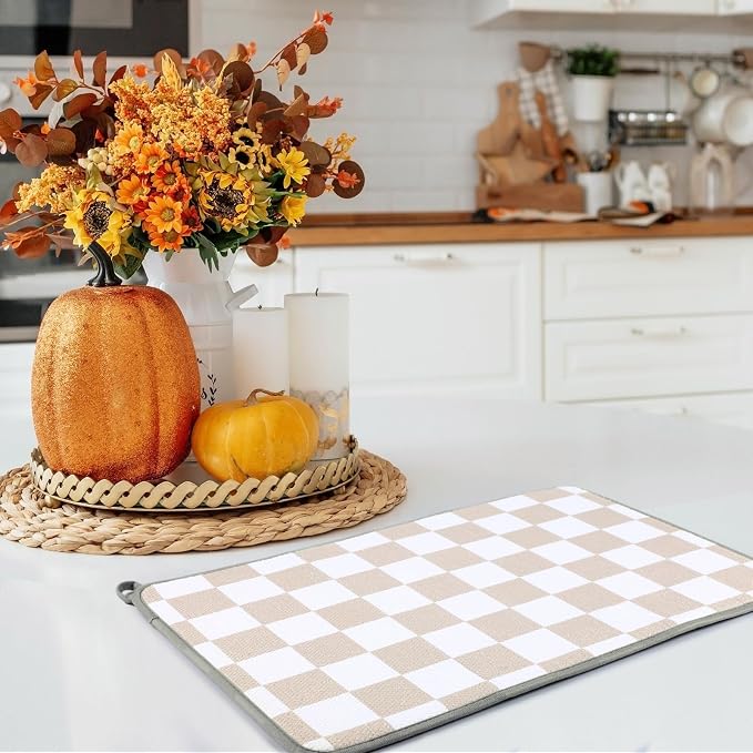 Zonon Checkered Dish Drying Mat - Image 6
