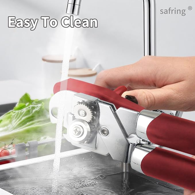 Safring Can Opener Manual, Handheld Strong Heavy Duty Stainless Steel Can Opener - Image 6