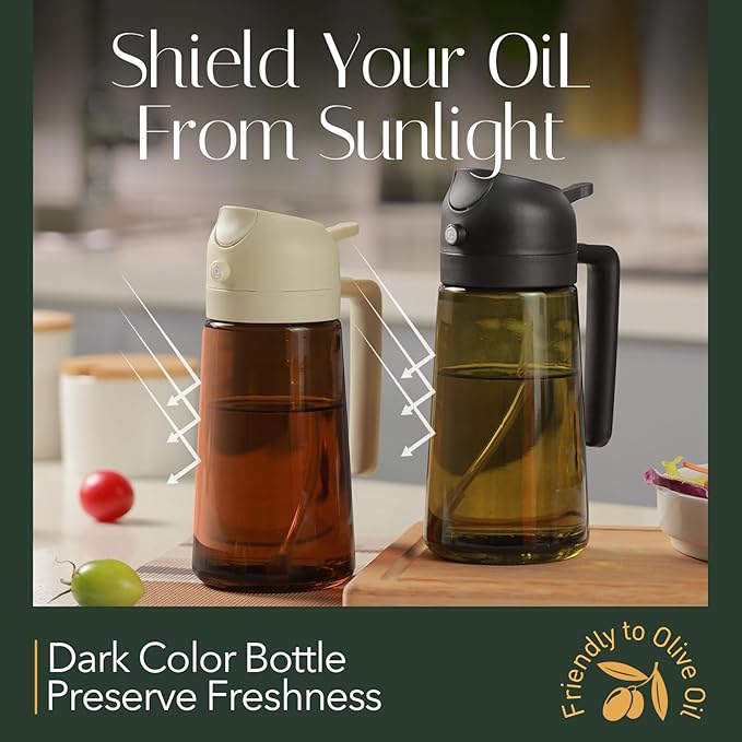 YARRAMATE 16oz/470ml Light-Blocking Dark Oil Sprayer - Image 2
