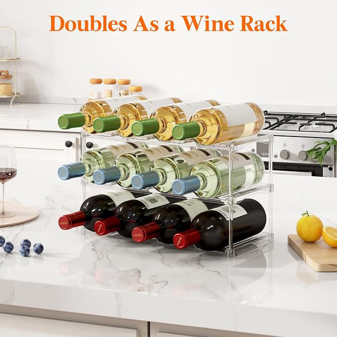 Lifewit Stackable Bottle Storage Organizer, Large Slot Water Bottle Tumbler Cup - Image 9