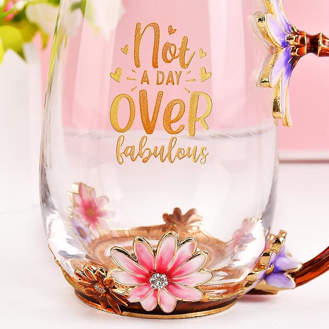 OEAGO Birthday Gifts for Women Mom Tea Cup Unique Friendship Mothers Gifts for - Image 5