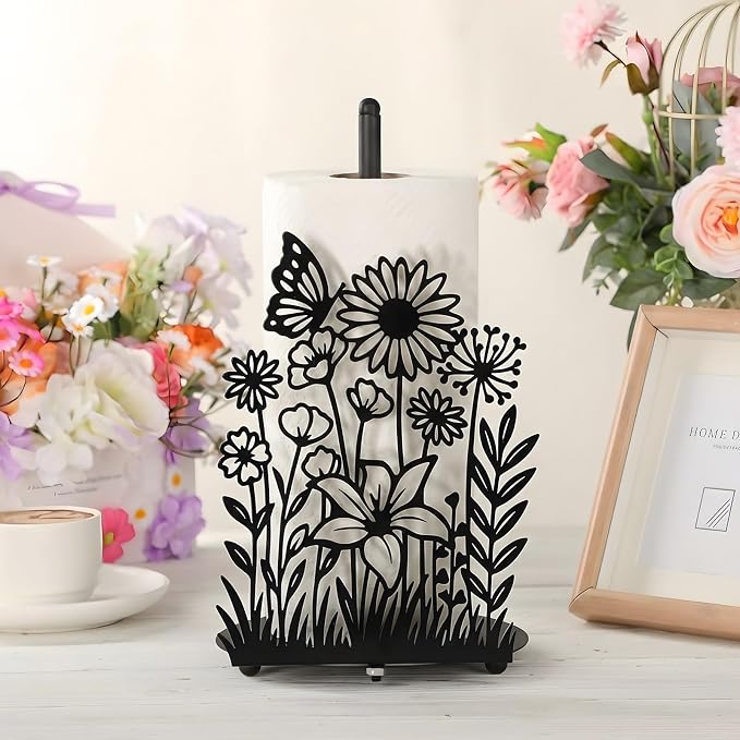 Wildflower Kitchen Countertop Paper Towel Holder Decorative Paper Towel Holder - Image 6