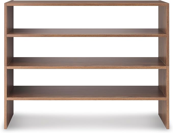 Whitmor Wood Stackable 2-Shelf Shoe Rack, 31 inches - Image 5
